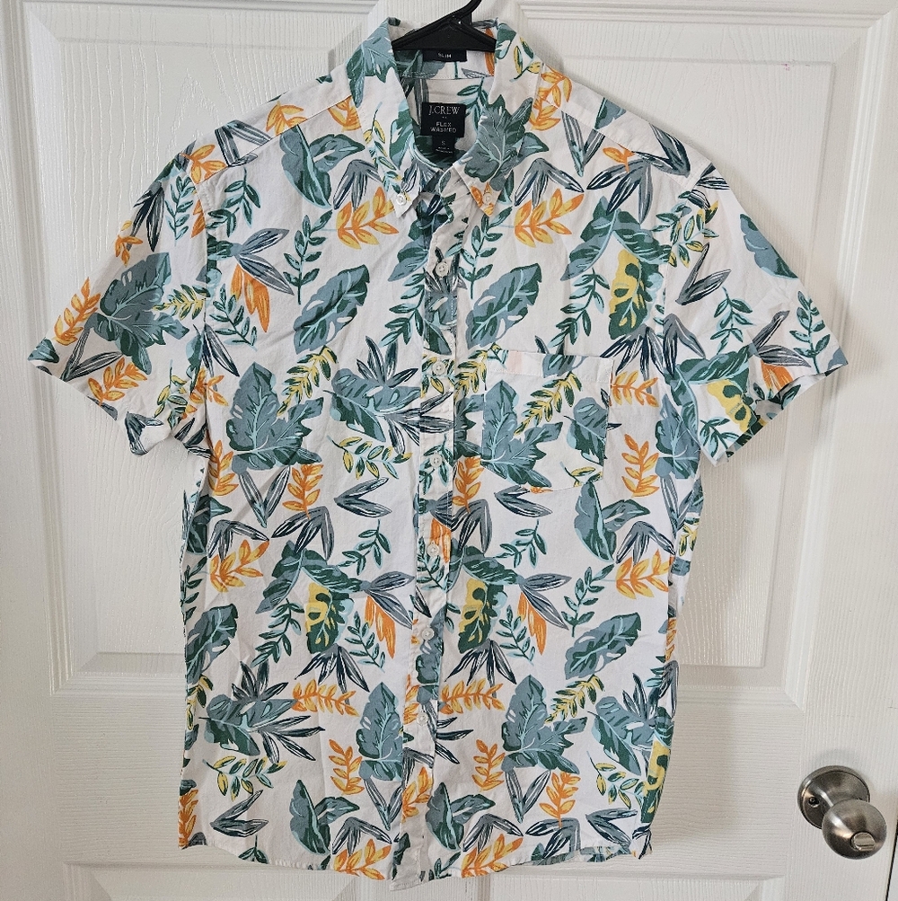 J. Crew Hawaiian Button Down Shirt